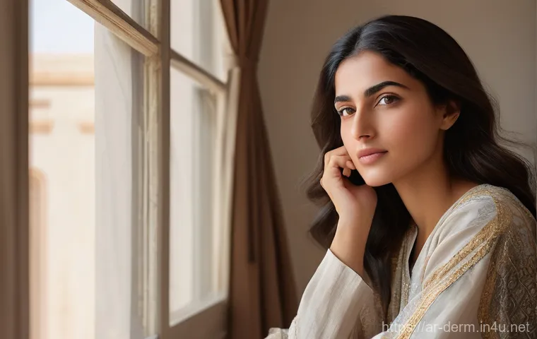 피부건조증 원인과 치료 - Image Prompt 1: The Quest for Hydration**