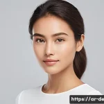 피부 장벽 개선 성분 - A serene and confident young woman, aged 28-35, with a healthy, radiant complexion. Her skin glows s...